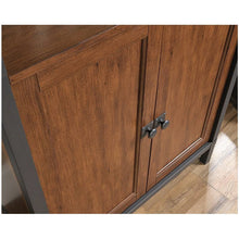 Load image into Gallery viewer, Rustic Industrial FarmHome 3 Tier Entryway Bookcase Storage Cabinet Cherry