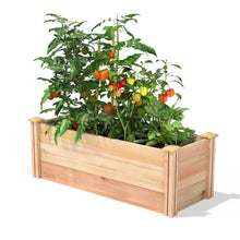 Load image into Gallery viewer, 48 in x 16 Premium Cedar Wood Raised Garden Bed - Made in USA