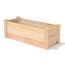 Load image into Gallery viewer, 48 in x 16 Premium Cedar Wood Raised Garden Bed - Made in USA