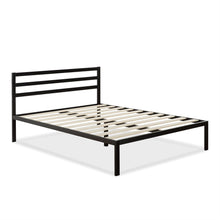 Load image into Gallery viewer, Queen Metal Platform Bed Frame with Headboard and Wood Slats