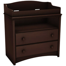 Load image into Gallery viewer, Baby Furniture 2 Drawer Diaper Changing Table in Espresso