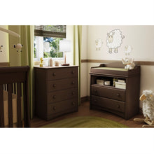 Load image into Gallery viewer, Baby Furniture 2 Drawer Diaper Changing Table in Espresso
