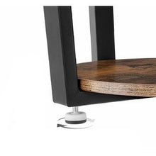 Load image into Gallery viewer, Farmhouse Rustic Round Side Table Nightstand End Table