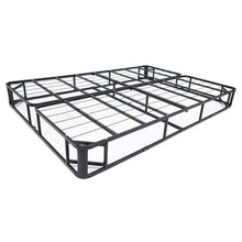 Load image into Gallery viewer, Full size Metal Boxspring Mattress Foundation with Jacquard Cover