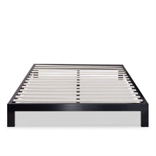 Load image into Gallery viewer, King size Modern Black Metal Platform Bed Frame with Wood Slats