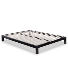 Load image into Gallery viewer, King size Modern Black Metal Platform Bed Frame with Wood Slats