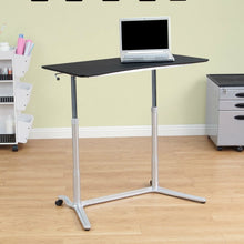 Load image into Gallery viewer, Modern Ergonomic Sit Down Stand Up Desk in Black Finish