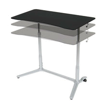 Load image into Gallery viewer, Modern Ergonomic Sit Down Stand Up Desk in Black Finish