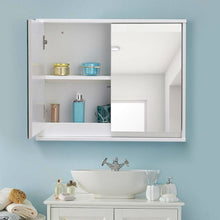 Load image into Gallery viewer, Modern 22 x 18 inch Bathroom Wall Mirror Medicine Cabinet