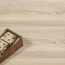 Load image into Gallery viewer, Modern Mid Century Style End Table Nightstand in White & Oak Finish