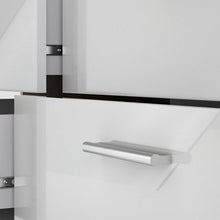 Load image into Gallery viewer, White Modern Bedroom 8-Drawer Double Dresser with Oak Finish Sides and Top