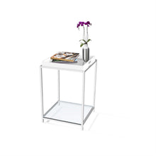 Load image into Gallery viewer, Modern Classic Metal End Table with White Removable Tray