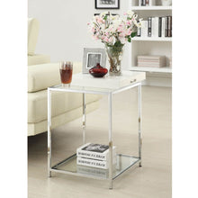 Load image into Gallery viewer, Modern Classic Metal End Table with White Removable Tray