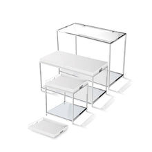 Load image into Gallery viewer, Modern Classic Metal End Table with White Removable Tray