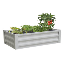 Load image into Gallery viewer, White Powder Coated Metal Raised Garden Bed Planter Made In USA