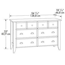 Load image into Gallery viewer, White 6-Drawer Dresser Traditional Design - Made in USA