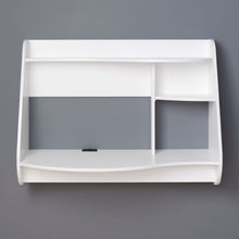 Load image into Gallery viewer, Modern Wall-Mount Laptop Computer Desk in White