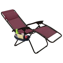 Load image into Gallery viewer, Set of 2 Burgundy Wine Red Folding Outdoor Zero Gravity Lounge Chair