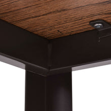 Load image into Gallery viewer, Industrial Modern Steel Frame Wood Top Computer Desk with Locking Wheels