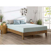 Load image into Gallery viewer, Twin size Solid Wood Platform Bed Frame in Pine Finish
