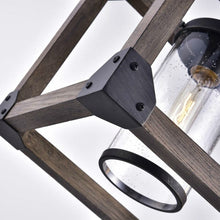 Load image into Gallery viewer, 4 Light Adjustable Dimmable Rectangle Chandelier with Wrought Iron Accents
