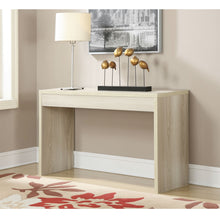 Load image into Gallery viewer, Contemporary Sofa Table Console Table in Weathered White Wood Finish
