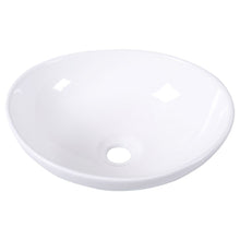 Load image into Gallery viewer, Contemporary Oval Basin Round Vessel Bathroom Sink in White
