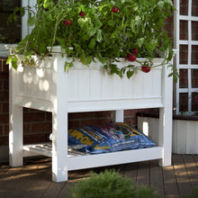 Load image into Gallery viewer, Elevated Planter Raised Grow Bed in White Vinyl
