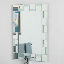 Load image into Gallery viewer, Modern 31.5 x 23.6 inch Rectangle Bathroom Mirror with Unique Border
