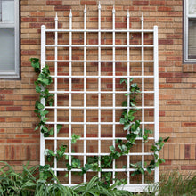 Load image into Gallery viewer, 8 Ft Wall Mounted Trellis in White Vinyl - Made in USA
