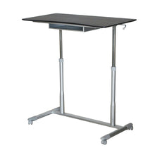 Load image into Gallery viewer, Espresso Adjustable Height Sitting or Standing Desk Stand Up Computer Table

