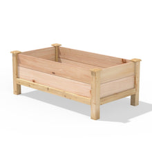 Load image into Gallery viewer, Farmhouse 24-in x 48-in x 19-in Cedar Elevated Victory Garden Bed - Made in USA
