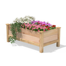 Load image into Gallery viewer, Farmhouse 24-in x 48-in x 19-in Cedar Elevated Victory Garden Bed - Made in USA
