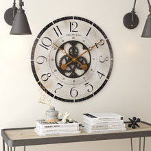 Load image into Gallery viewer, Rustic Bronze Industrial FarmHome Round Oversized Wall Clock
