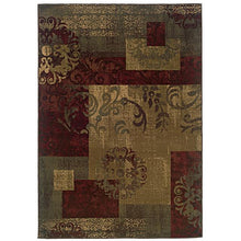 Load image into Gallery viewer, Dark Green Geometric Floral Stylish Area Rug (8&#39;2 x 10&#39;)
