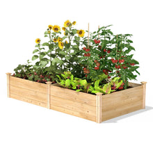 Load image into Gallery viewer, 17-inch High Cedar Wood Raised Garden Bed 4 ft x 8 ft - Made in USA
