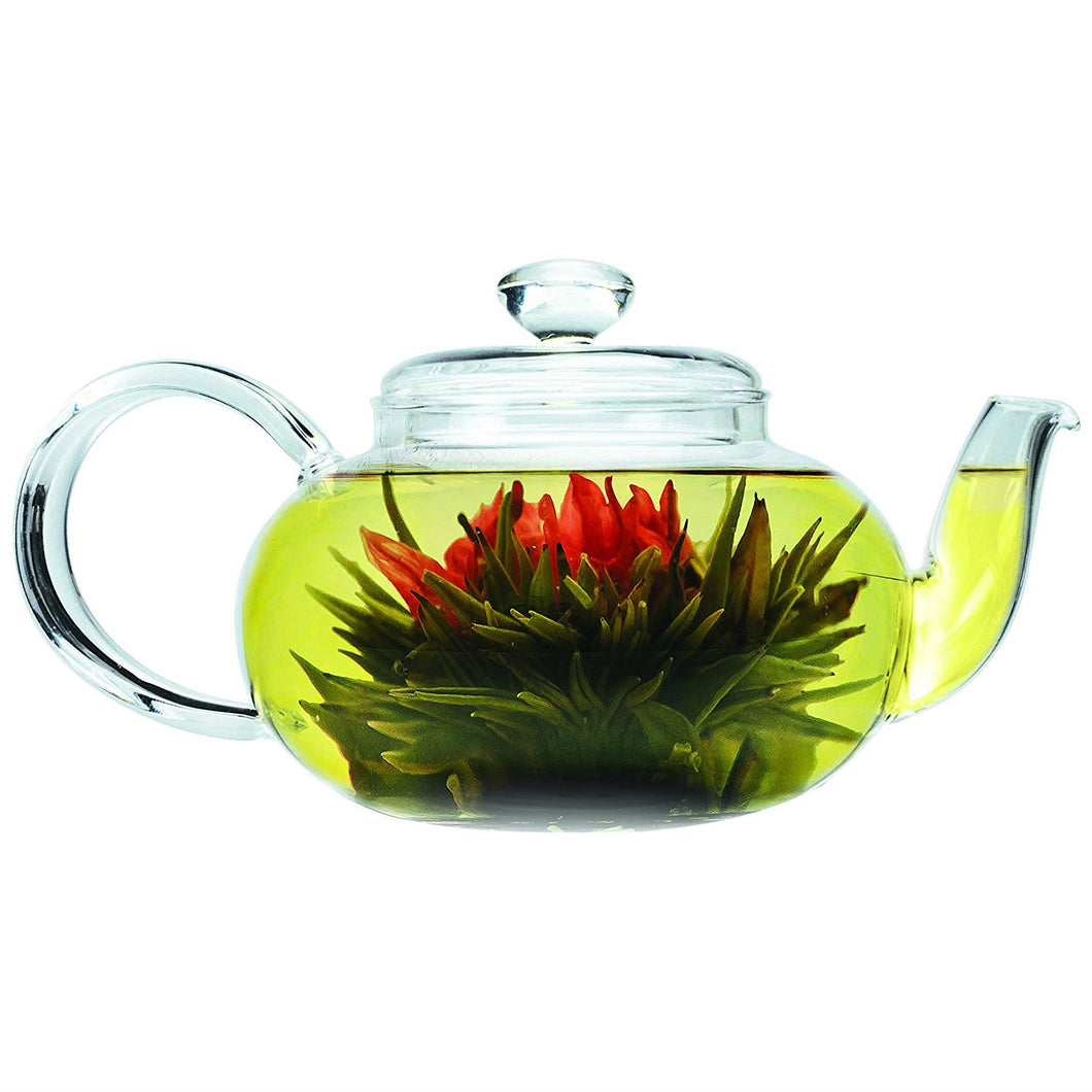 Stove-top Safe Brosilicate Glass Teapot 22 Oz with Infuser