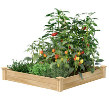 Load image into Gallery viewer, 4 ft x 4 ft Cedar Wood Raised Garden Bed - Made in USA
