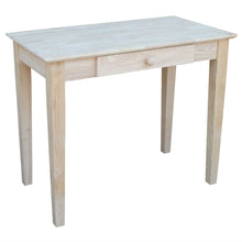 Load image into Gallery viewer, Solid Unfinished Wood Laptop Desk Writing Table with Drawer
