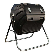 Load image into Gallery viewer, Heavy Duty HDPT Plastic 10 cubic ft. Compost Bin Tumbler with Steel Stand
