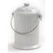 Load image into Gallery viewer, White Ceramic Compost Keeper/Bin with Odor Preventing Charcoal Filter
