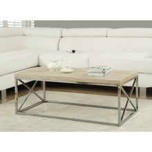 Load image into Gallery viewer, Modern Rectangular Coffee Table with Natural Wood Top and Metal Legs
