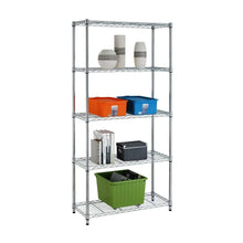 Load image into Gallery viewer, Heavy Duty 5-Shelf Metal Storage Rack Shelving Unit

