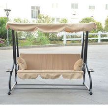 Load image into Gallery viewer, Outdoor Canopy Swing Patio Porch Shade Deck Bed in Sand
