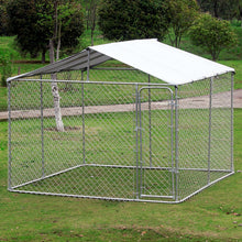 Load image into Gallery viewer, 10ft x 10ft x 6ft Large Chain Link Outdoor Dog Play Pen House with Cover
