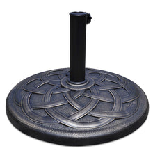 Load image into Gallery viewer, Round Bronze Finish Heavy Duty Outdoor Umbrella Base Stand
