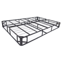 Load image into Gallery viewer, Full size Metal Boxspring Mattress Foundation with Jacquard Cover
