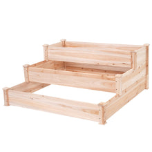 Load image into Gallery viewer, Solid Wood 4 Ft x 4 Ft Raised Garden Bed Planter 3-Tier
