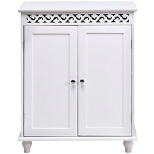 Load image into Gallery viewer, White Modern 2-Door Bathroom Storage Floor Cabinet
