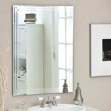Load image into Gallery viewer, Rectangular 31.5-inch Bathroom Vanity Wall Mirror with Triple-Bevel Design
